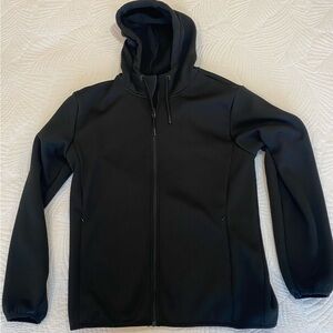 Men's Black Performance Zip Hoodie Jacket